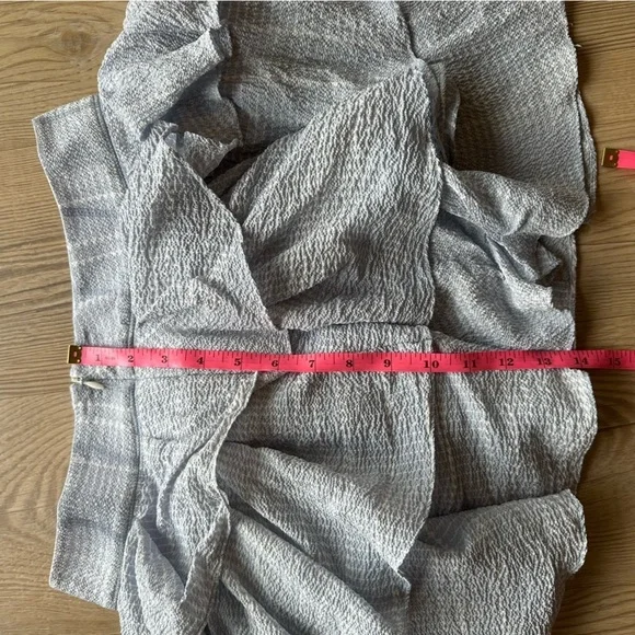 Derek Lam 10 Crosby Blue ruffled mini skirt silk size 0, girly layered spring - Picture 5 of 9